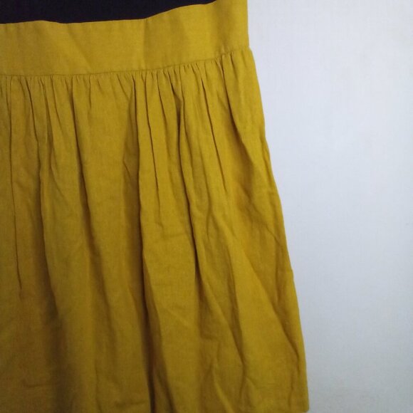 Tiana B Dress Women 4 Sleeveless Accent Collar Gold Black - Picture 7 of 16